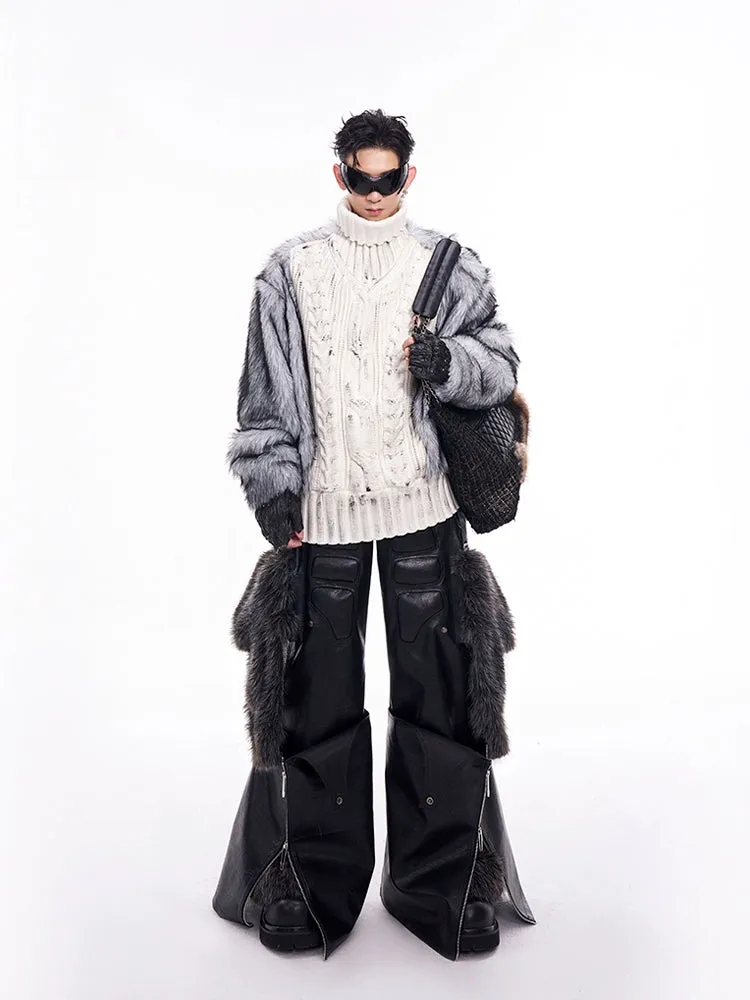 【24s Dec.】Fur Collar Knit Sweater