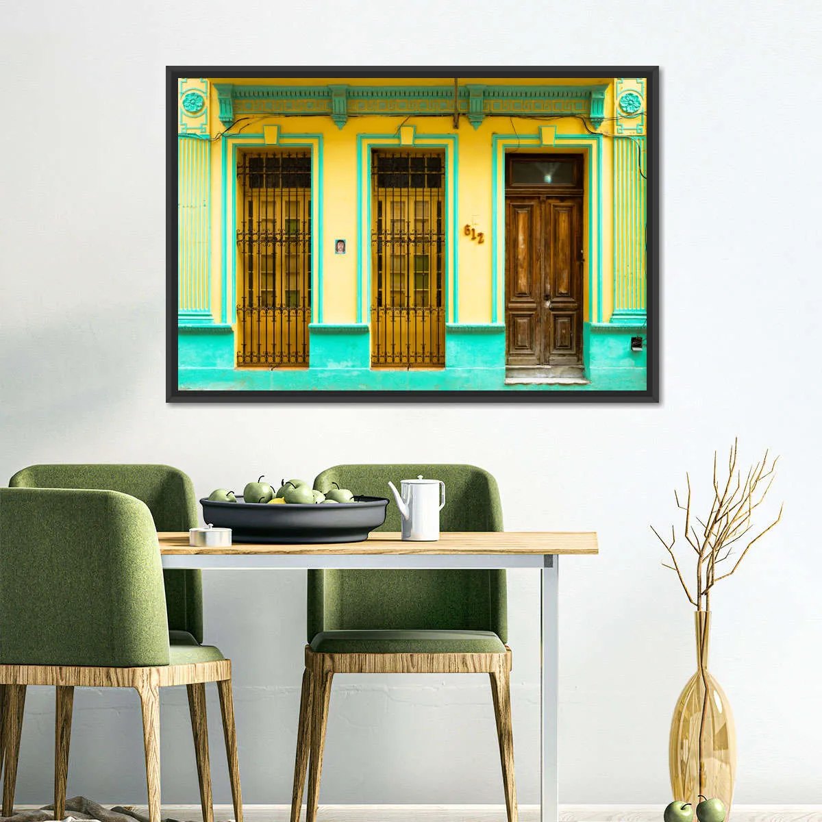 612 Street Havana Yellow And Green Wall Art