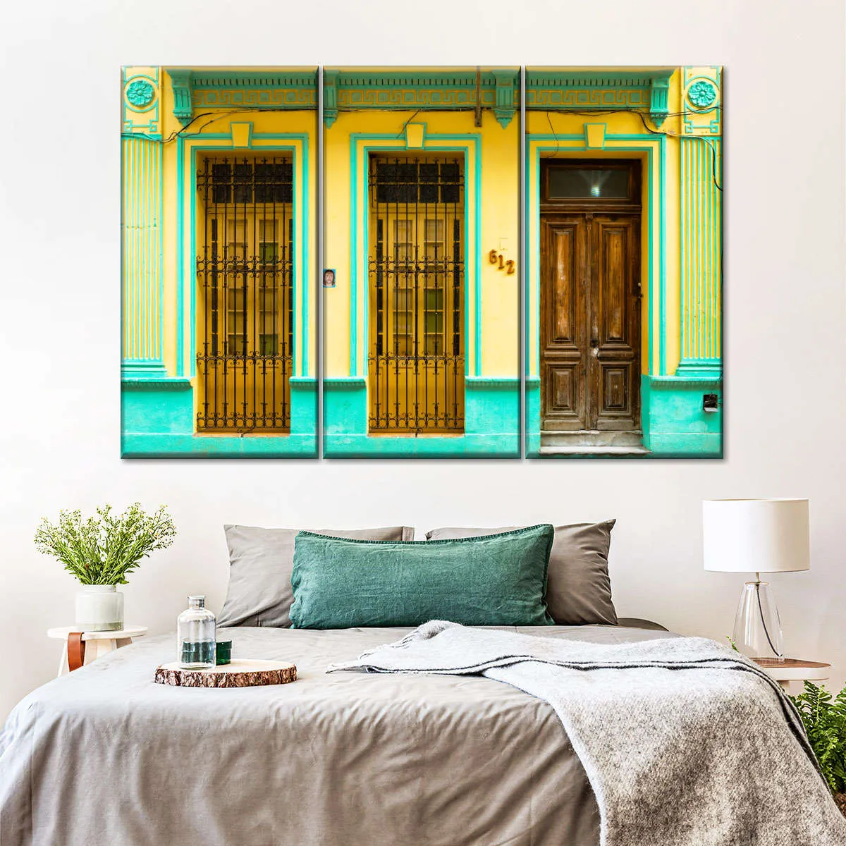 612 Street Havana Yellow And Green Wall Art