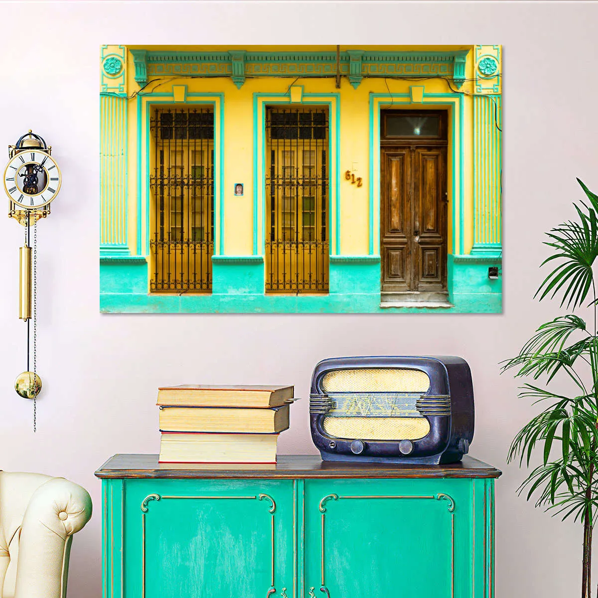 612 Street Havana Yellow And Green Wall Art
