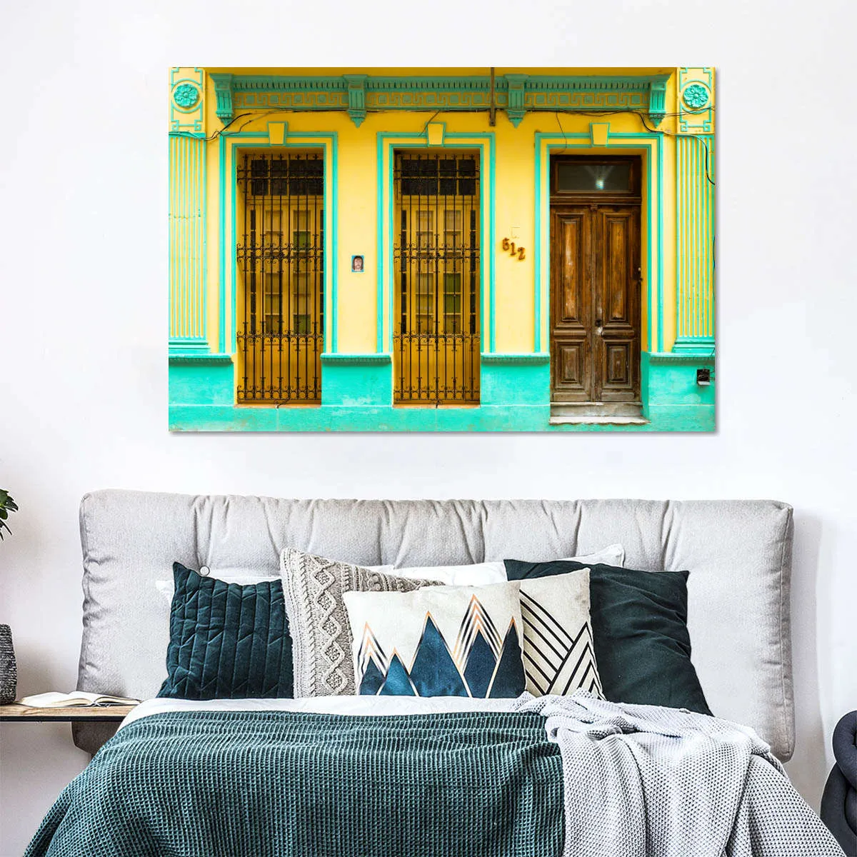 612 Street Havana Yellow And Green Wall Art
