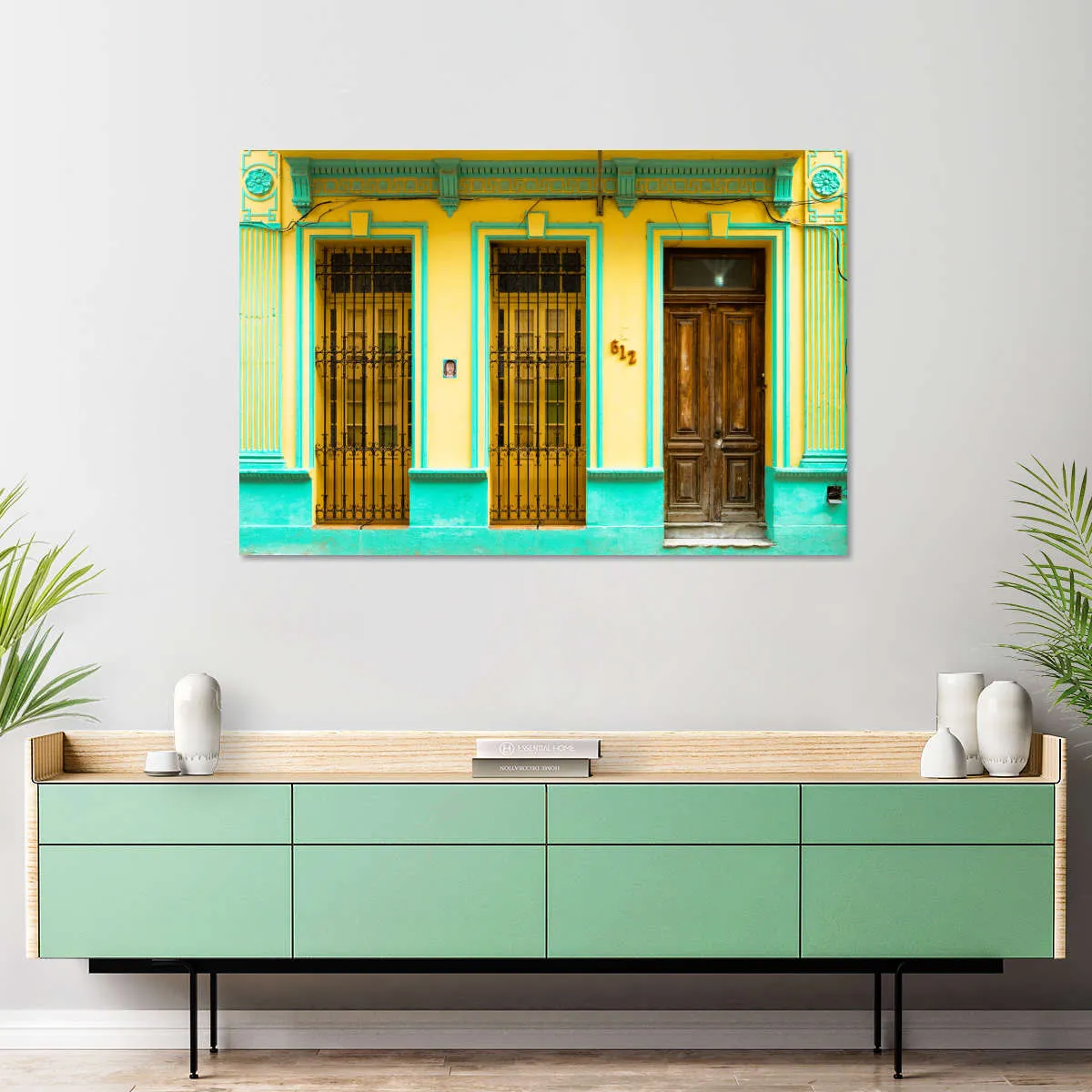612 Street Havana Yellow And Green Wall Art