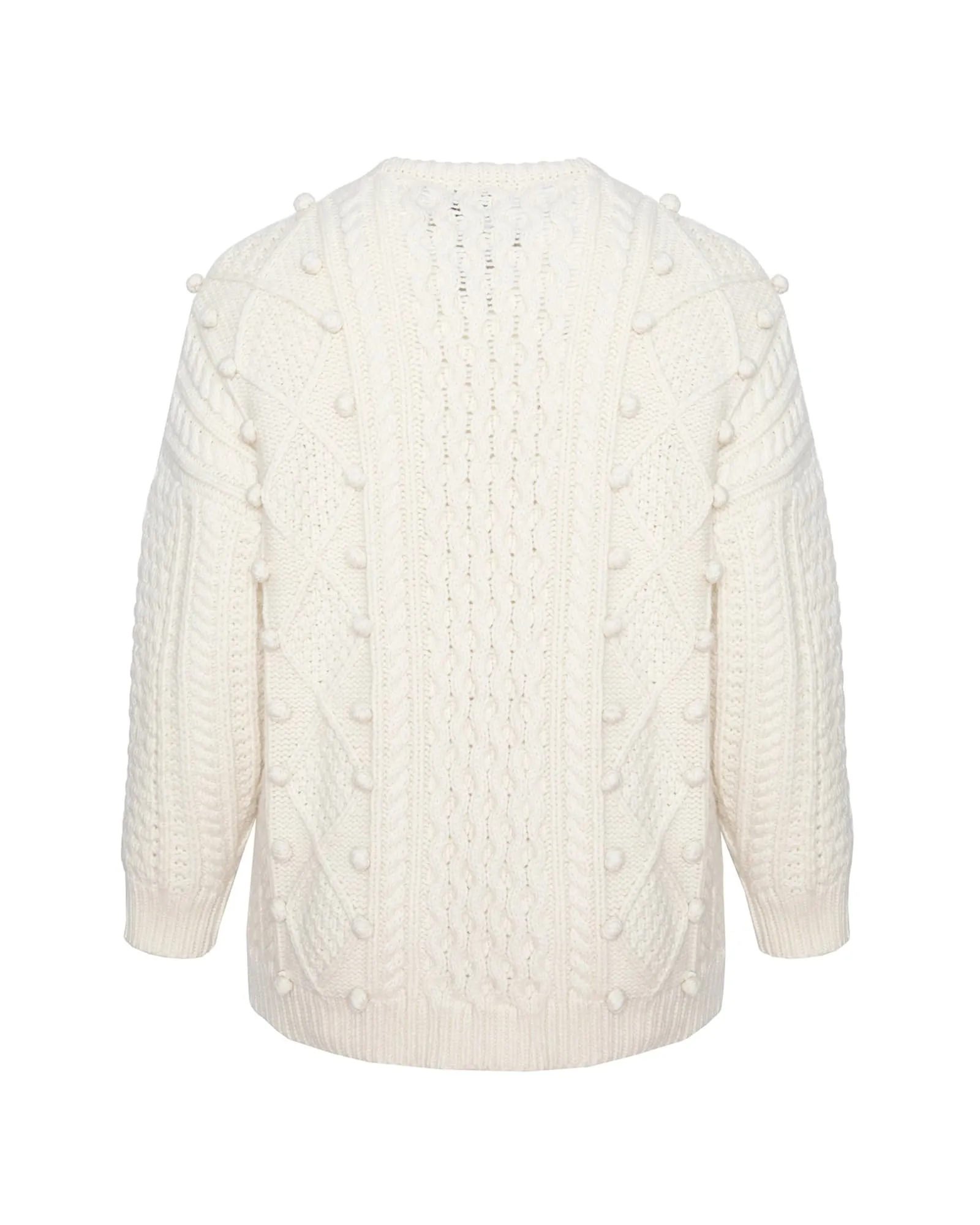 Aran Knit Sweater | Ivory