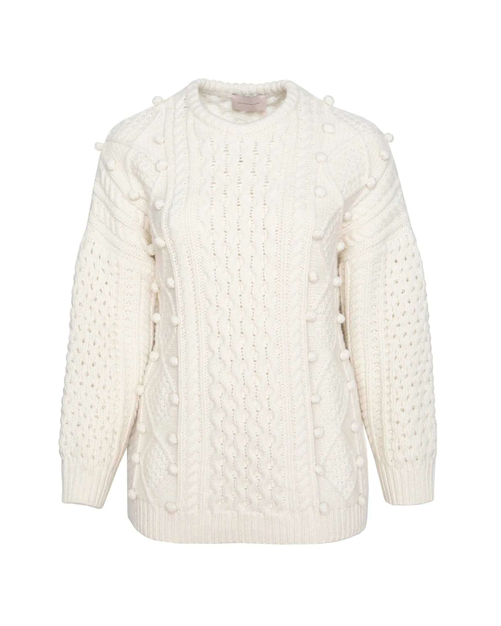 Aran Knit Sweater | Ivory