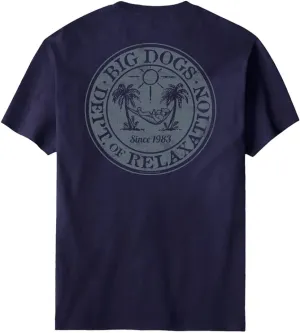 Big Dogs Brand Relaxation Badge Men's T-Shirts | Big and Tall Shirts for Men | Graphic Tees Men | Sizes Med-6x