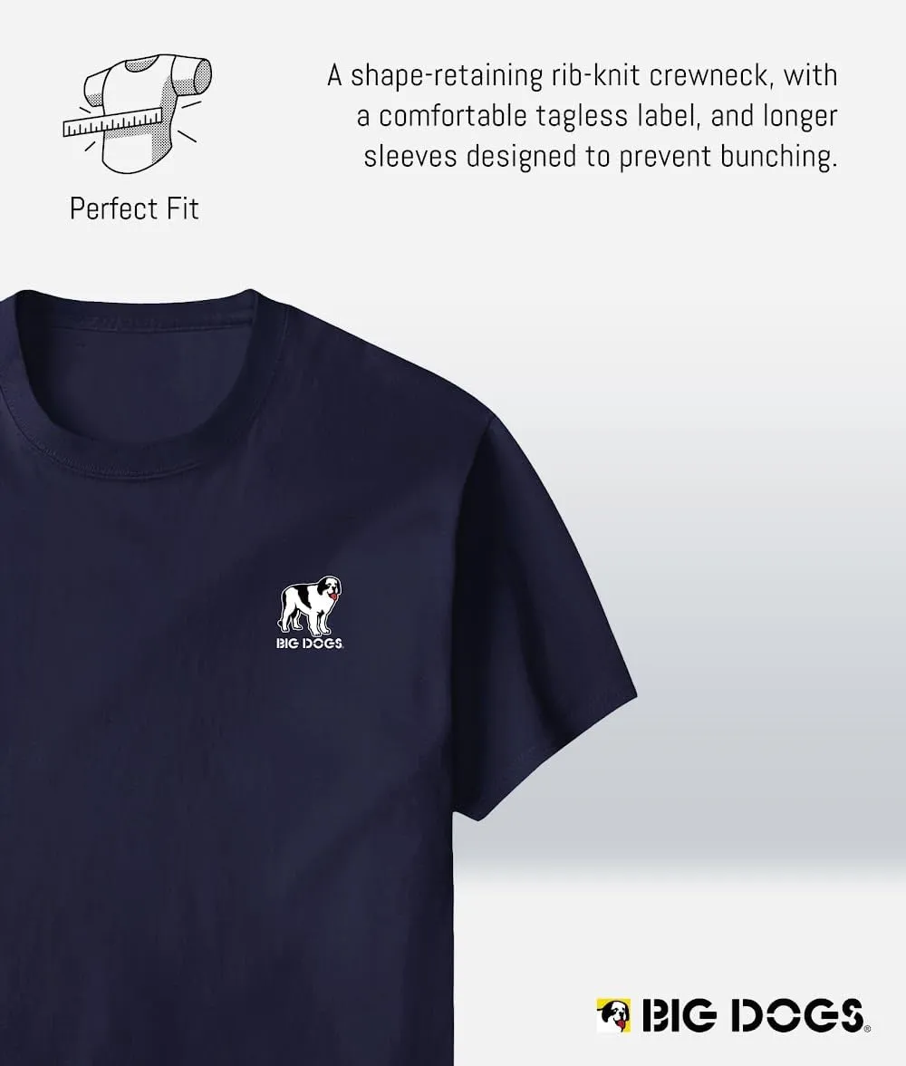 Big Dogs Brand Relaxation Badge Men's T-Shirts | Big and Tall Shirts for Men | Graphic Tees Men | Sizes Med-6x