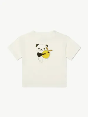 Bonpoint Baby Girls Panda T-Shirt in White