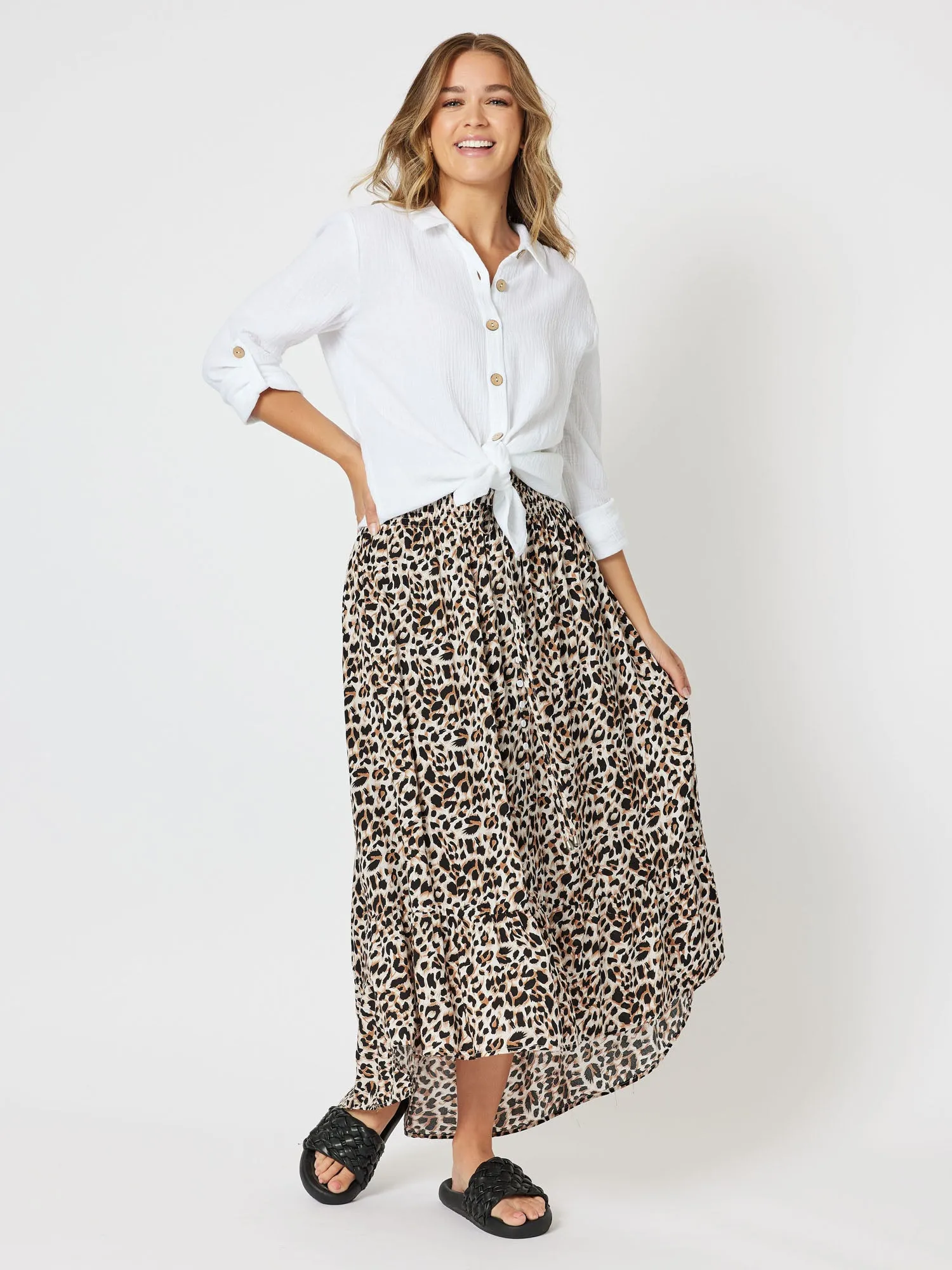 Byron Textured Cotton Shirt - White