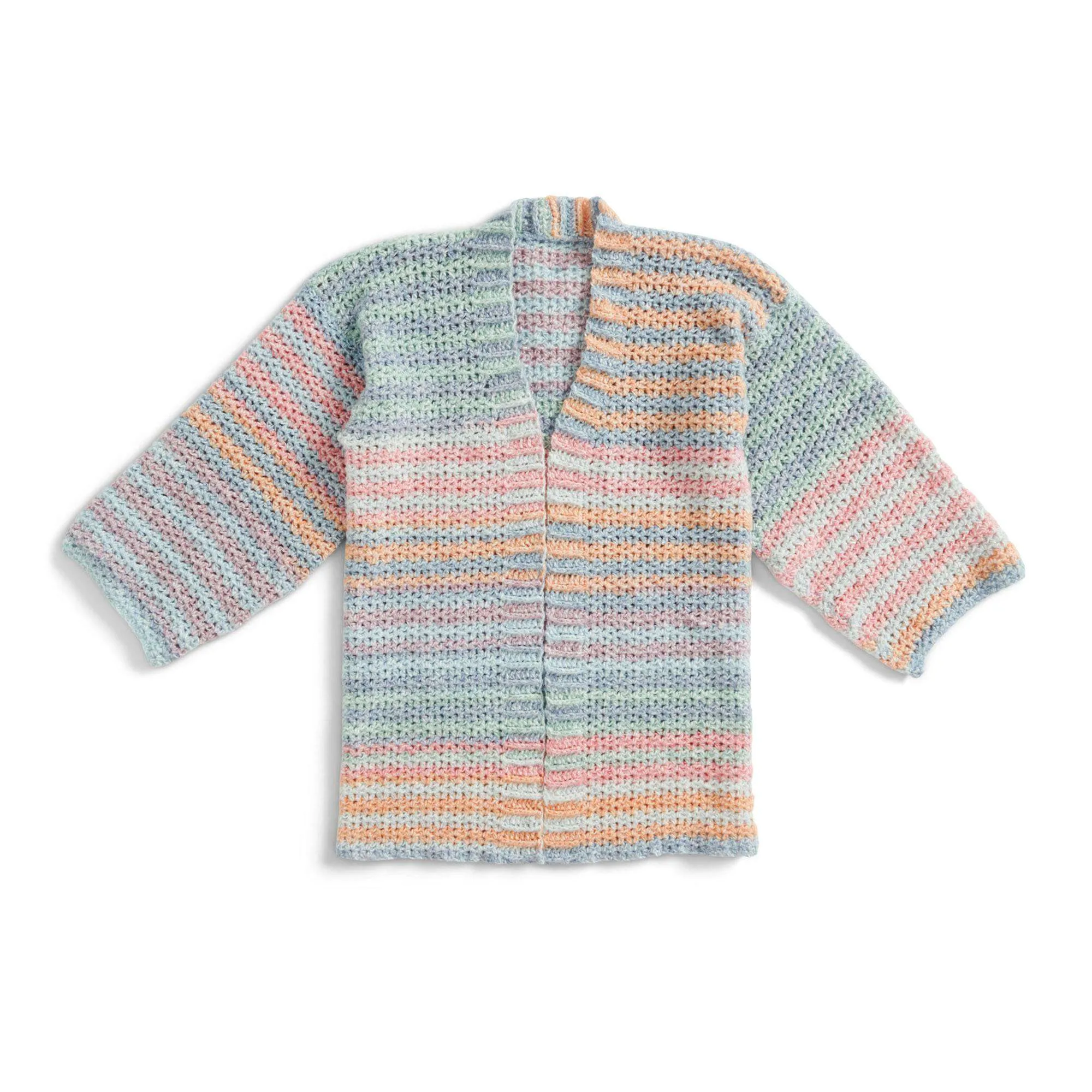 Caron Relaxed Crochet Cardigan