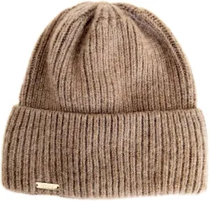 Cashmere Rolled Out Cuff Ribbed snug fit Beanie, Warm Winter Knitted hat CSH1102