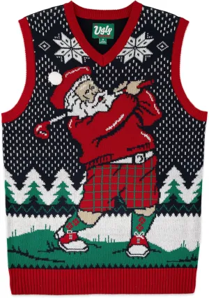 Christmas Sweater Vest - Tacky Holiday Designs to Stand Out - Snug Fit, Breathable Ugly Unisex Vest