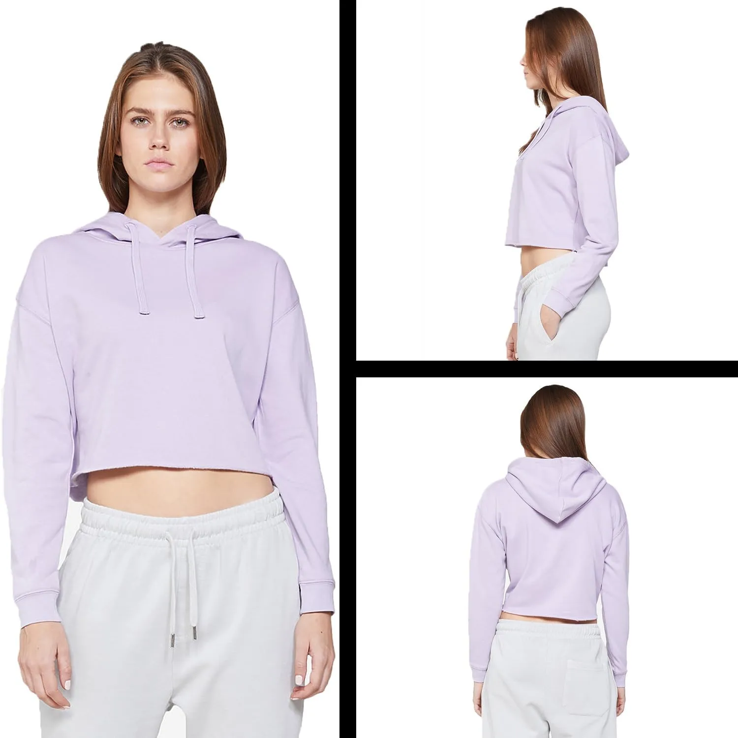 Everyone Watches Women's Sports Cropped Fleece Hoodie, Soft & Cozy Fabric, Trendy Fit, Stylish Pullover