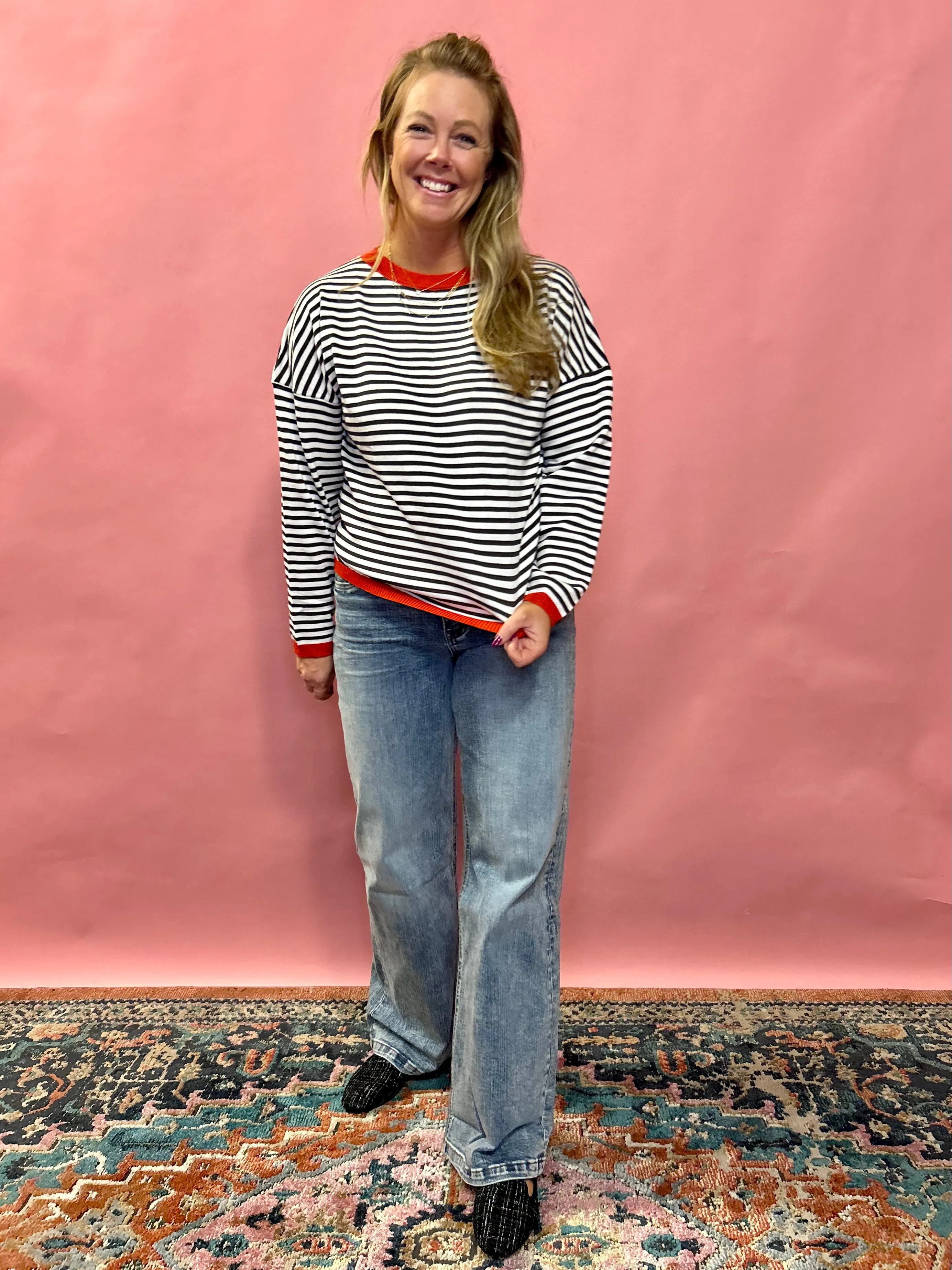 Keep Me In Striped Sweater