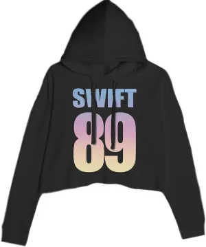 Lover Era Swift 89 Birth Year Music Fan Cropped Fleece Hoodie, Soft & Cozy, Trendy Fit