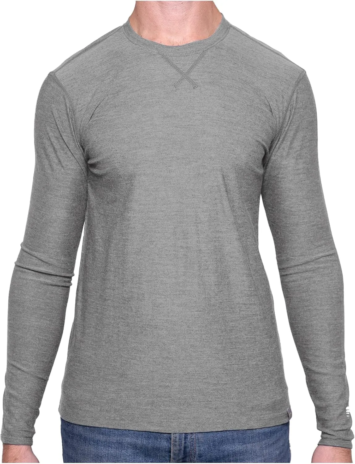 MERIWOOL Mens 100% Merino Wool Base Layer Lightweight Long Sleeve Thermal Shirt