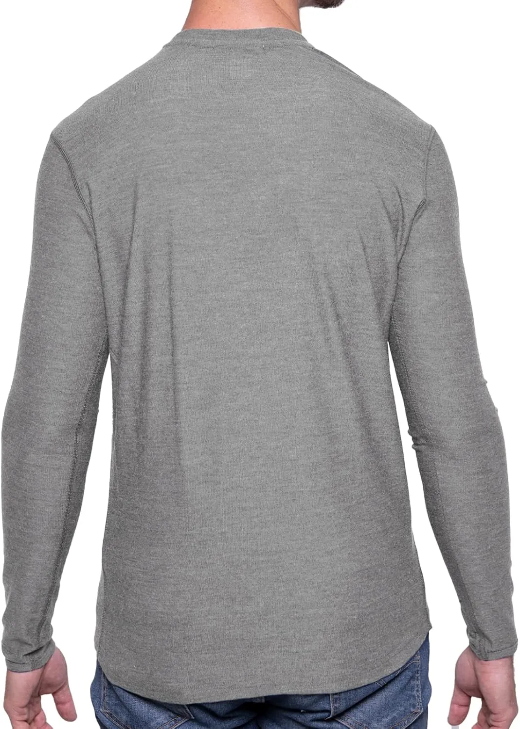 MERIWOOL Mens 100% Merino Wool Base Layer Lightweight Long Sleeve Thermal Shirt