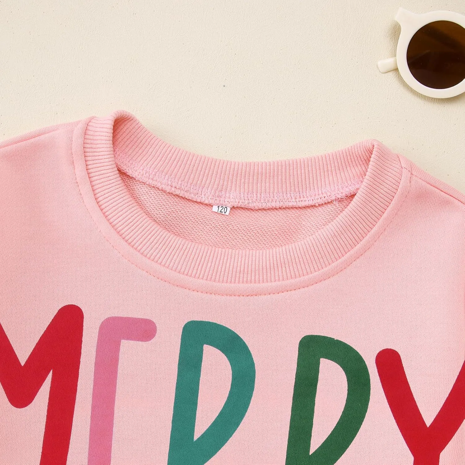MODNTOGA Kids Boy Girl Merry and Bright Crewneck Sweatshirt Merry Christmas Sweatshirt Retro Xmas Long Sleeve Pullover Tops