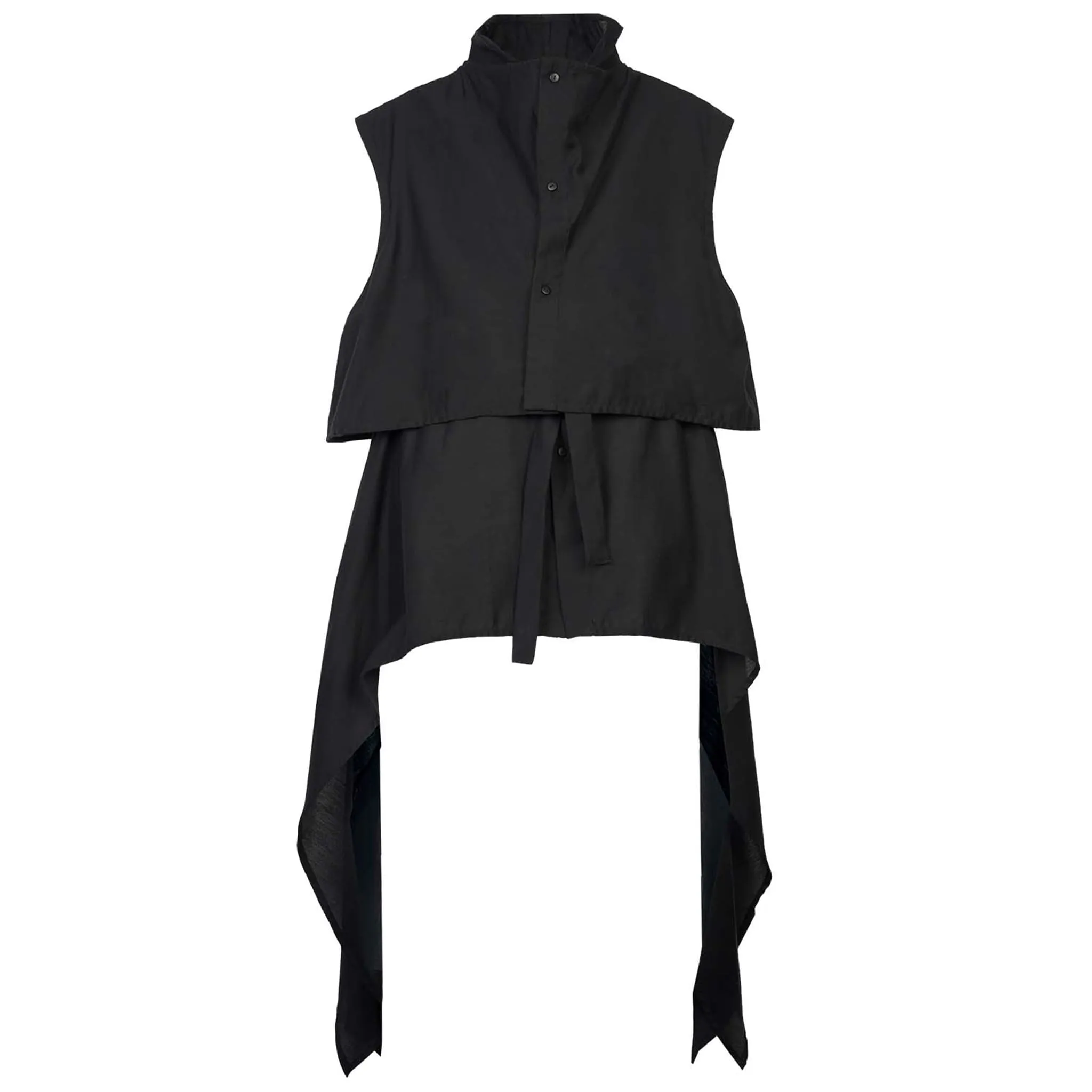 Multi-Layers Draping Sleeveless Shirt