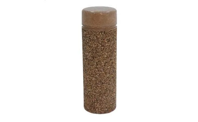 Multi Texture Cylindrical Bollard with Reveal Line
