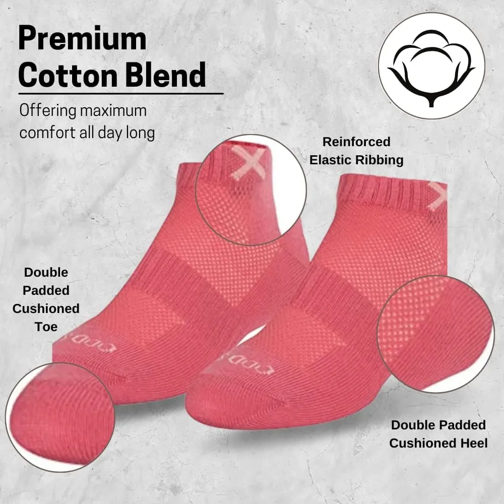 Odd Sox Basix Solid Heather Ankle Socks for Men & Women, Performance Comfort Cotton