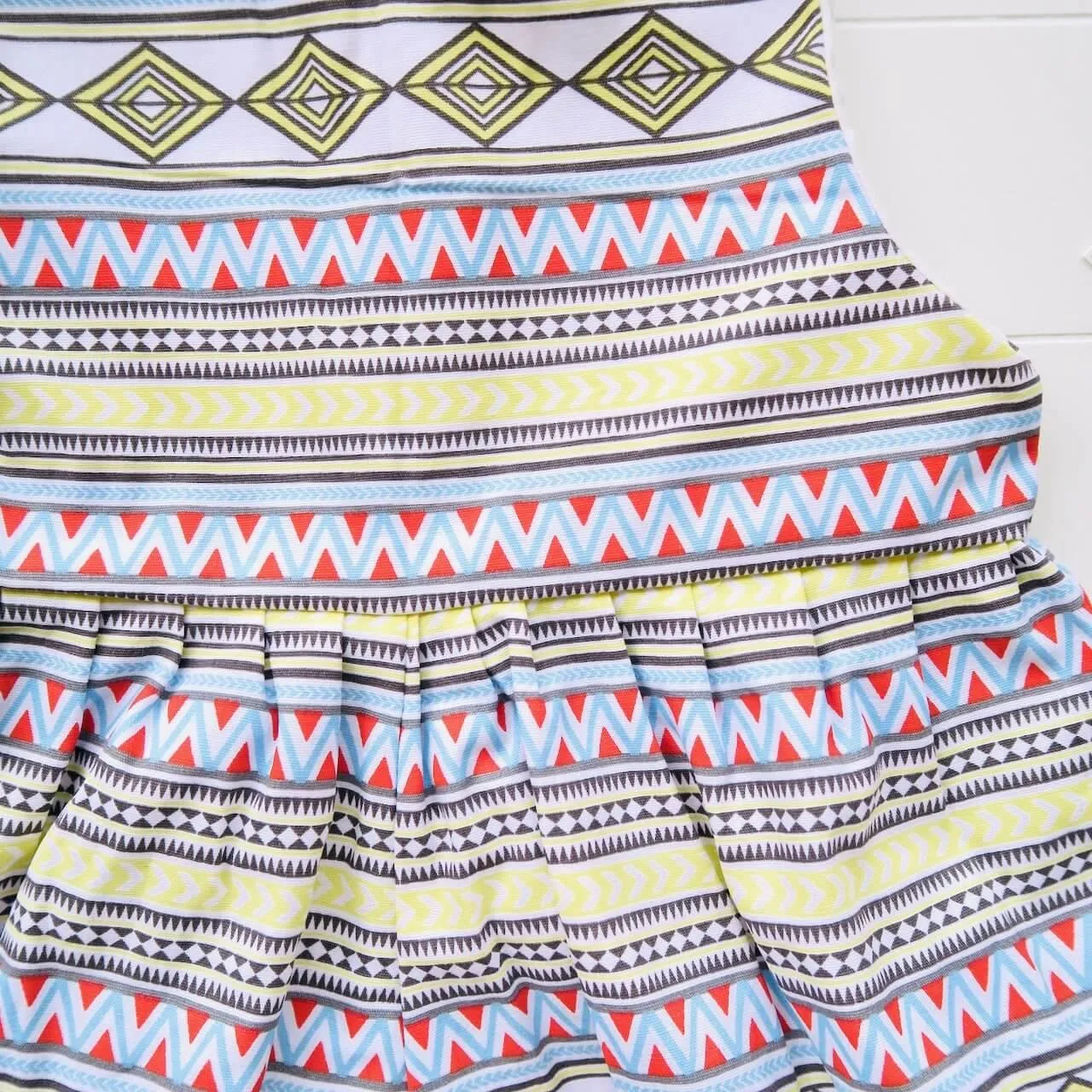 Orchid Playsuit in Colorful Tribal Print