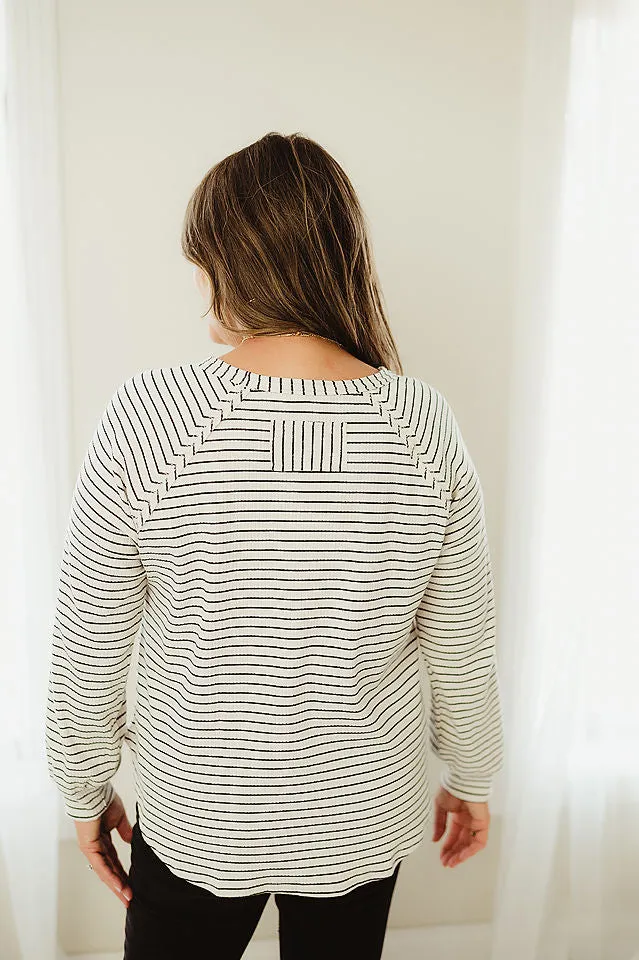 Striped Raglan Top
