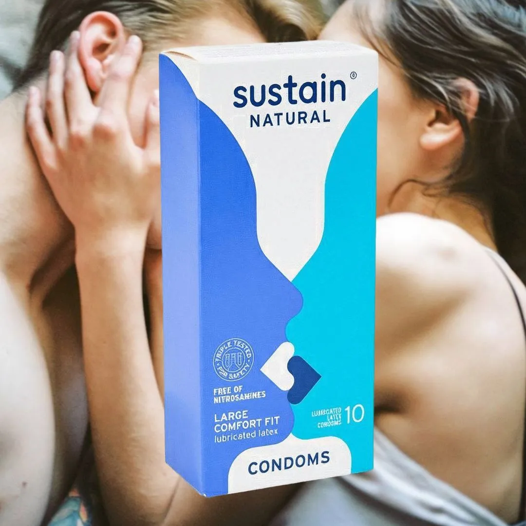Sustain Comfort Fit Large Size Vegan Condoms