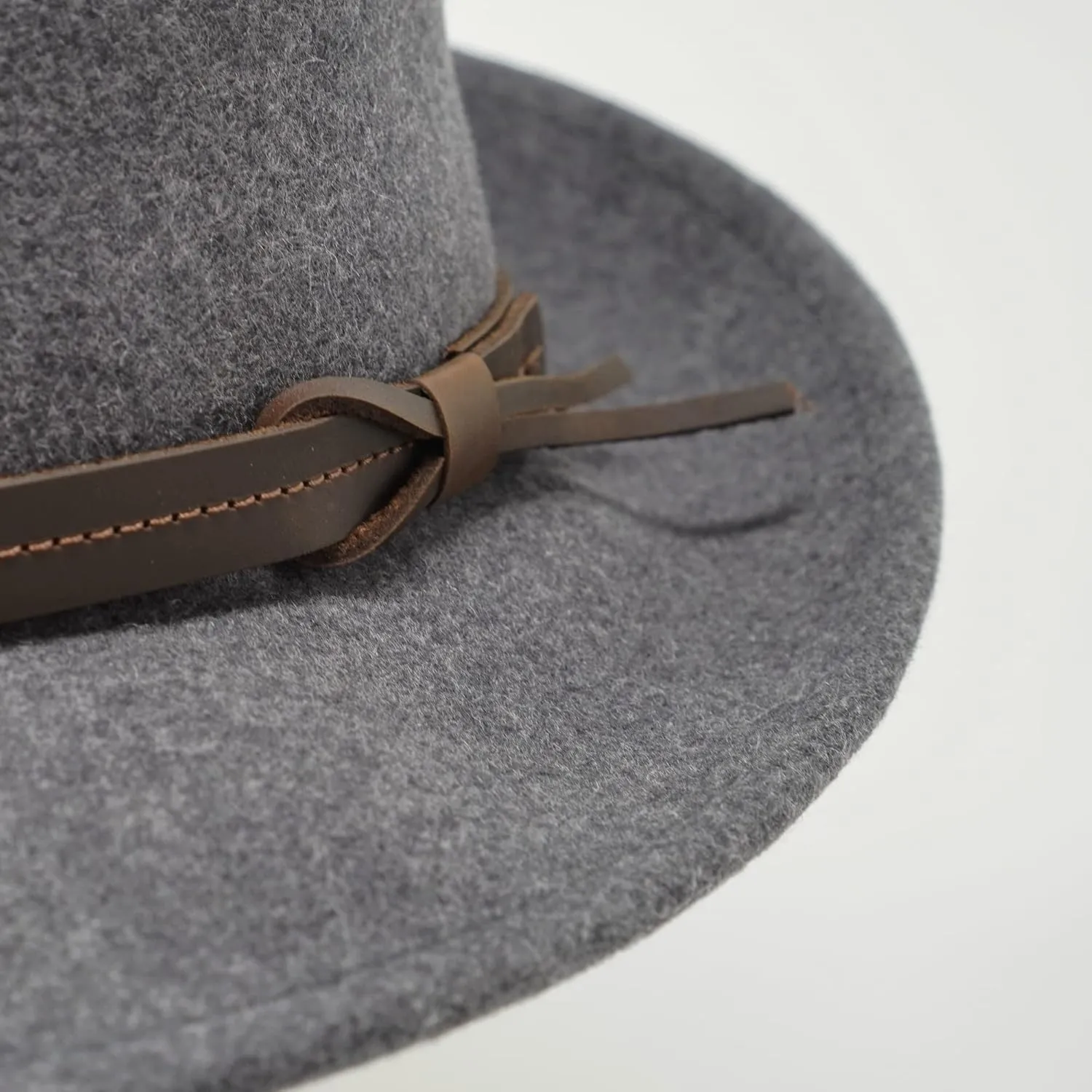 The Stoker - Lightweight Wide Brim - Water Resistant - Fedora Trilby Style Felt Hat