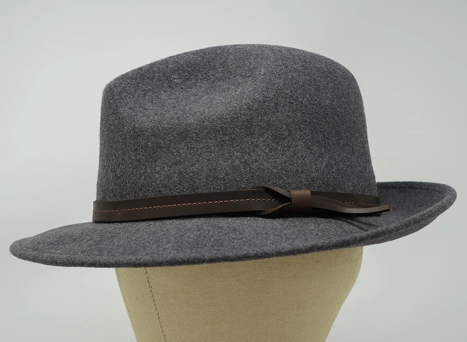 The Stoker - Lightweight Wide Brim - Water Resistant - Fedora Trilby Style Felt Hat