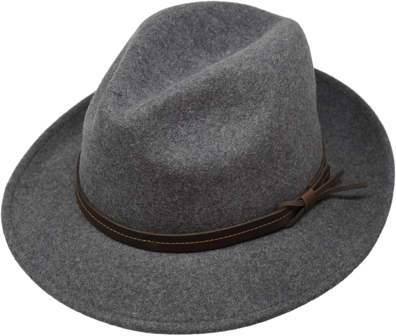The Stoker - Lightweight Wide Brim - Water Resistant - Fedora Trilby Style Felt Hat