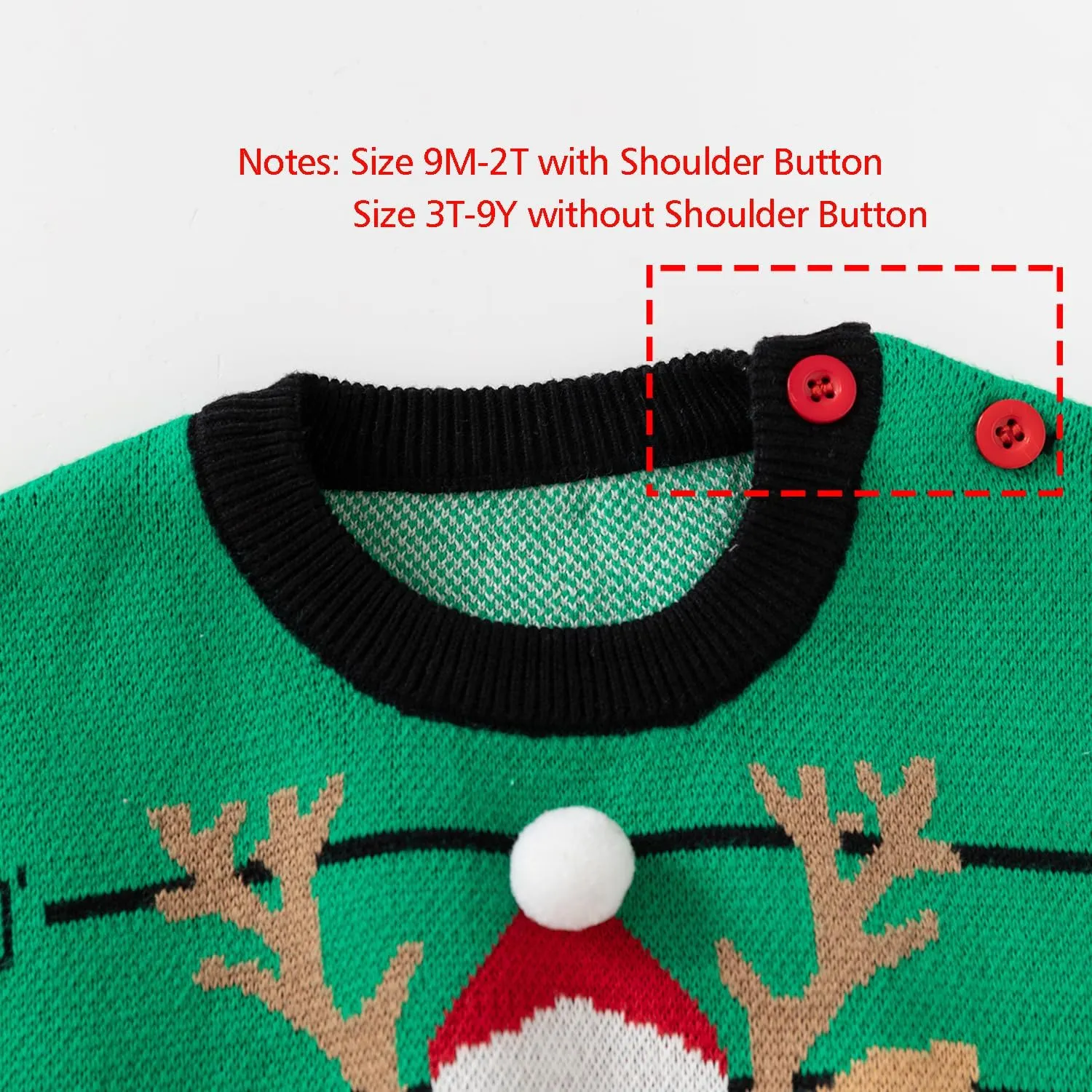 Ugly Christmas Sweater for Babies and Toddlers, Funny Dinosaur Santa Claus Knitted Sweatshirt Holiday Pullover Tops for Kids